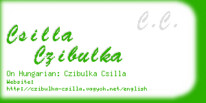 csilla czibulka business card